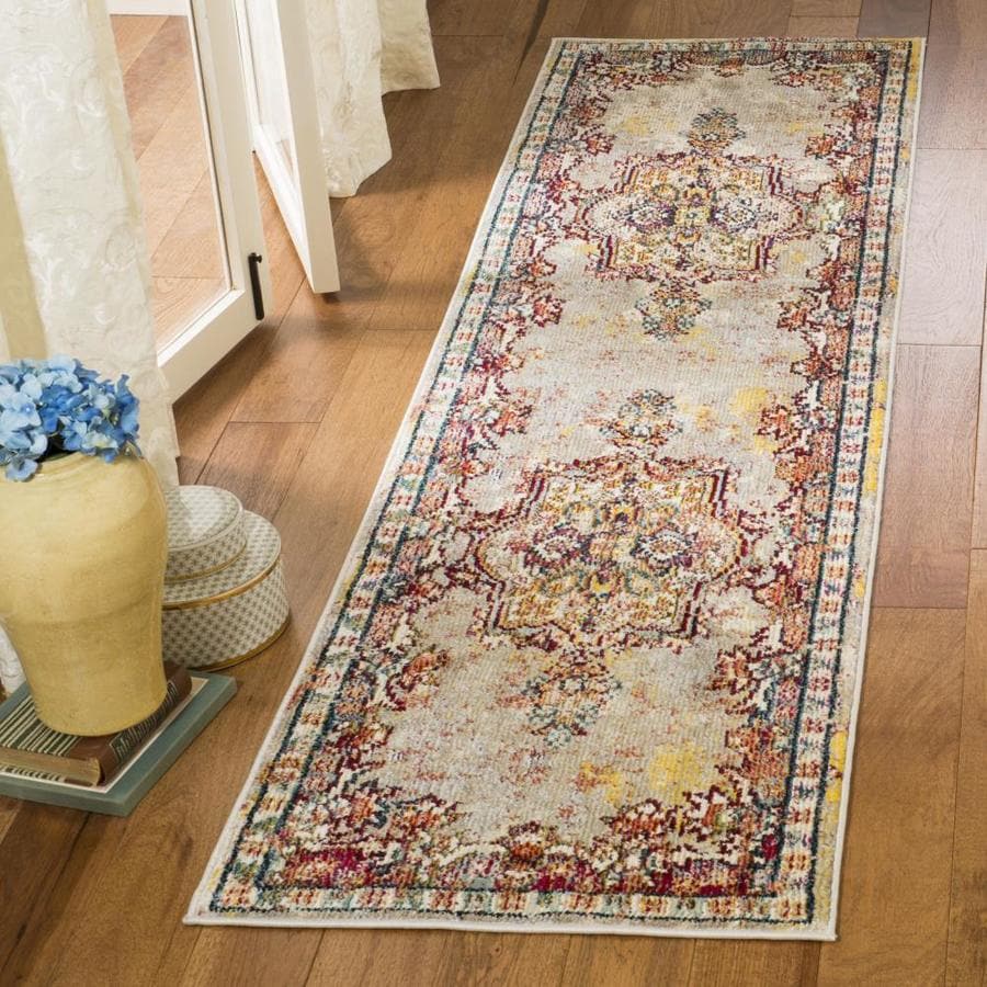 Safavieh Savannah Golaz Creme Indoor Bohemian/Eclectic Runner (Common ...