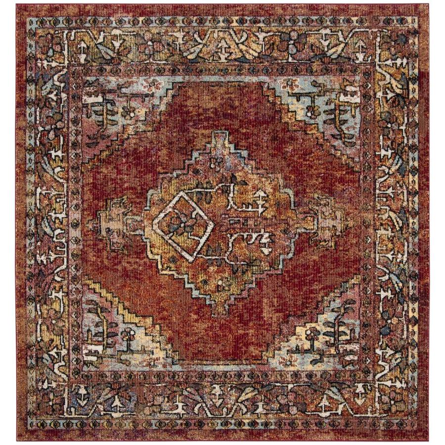 Safavieh Savannah Surat Red Square Indoor Vintage Area Rug