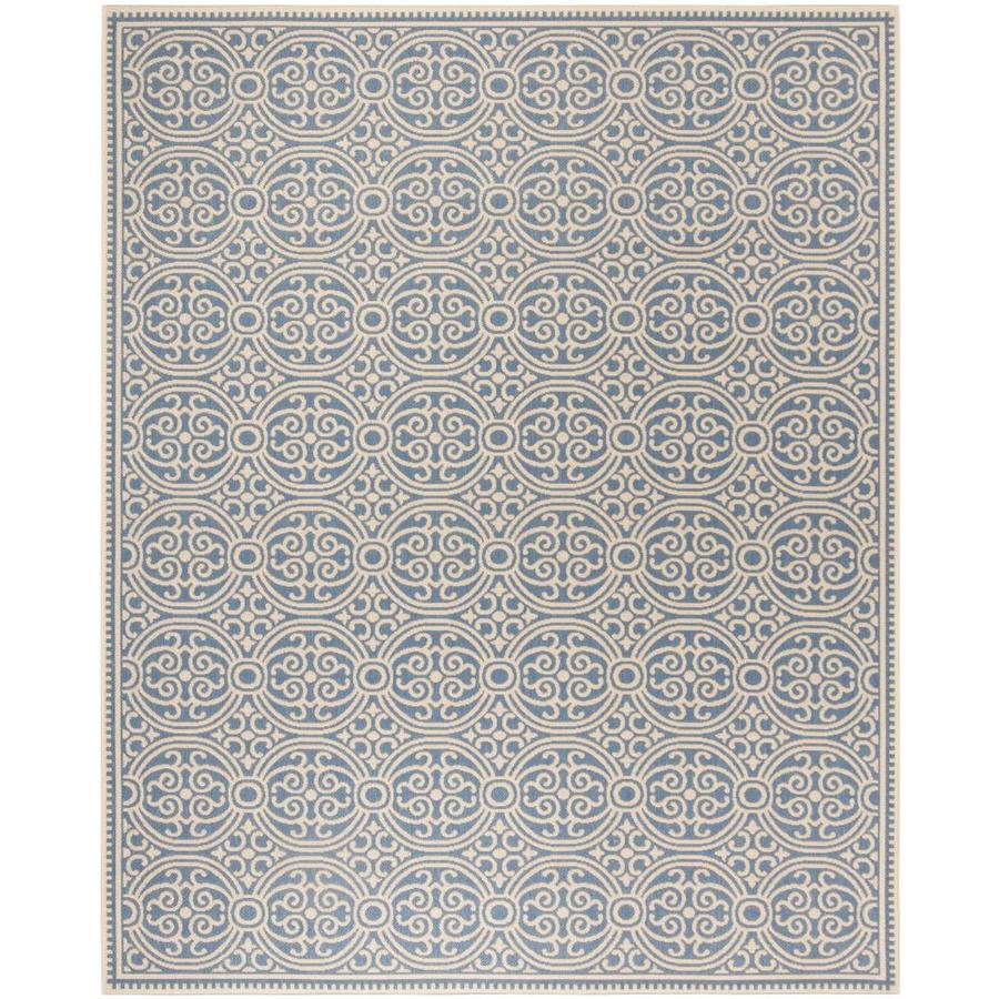 Safavieh Linden Ilo Cream Blue Rectangular Indoor Machine Made