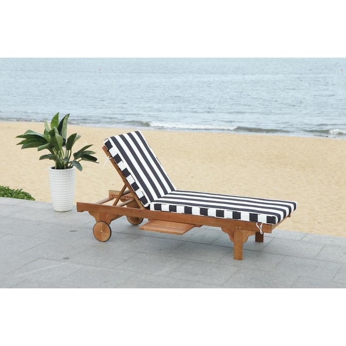Safavieh Newport Natural Wood Stationary Chaise Lounge ... Safavieh Newport Natural Wood Stationary Chaise Lounge ... on Safavieh Chaise Lounge id=20624