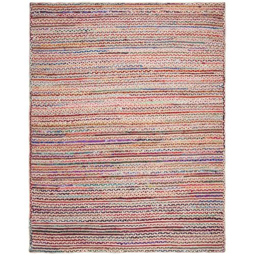 Safavieh Cape Cod Harwich 8 x 10 Natural/Multi Indoor Stripe Coastal