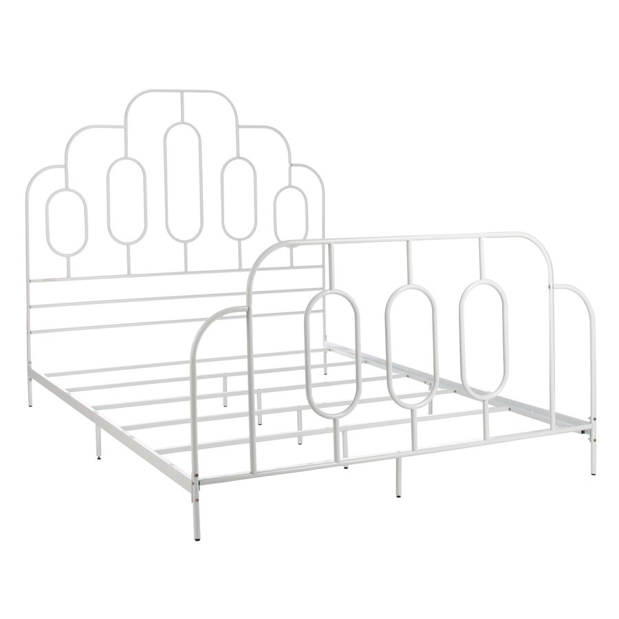 Safavieh Paloma White Queen Bed Frame At Lowes Com