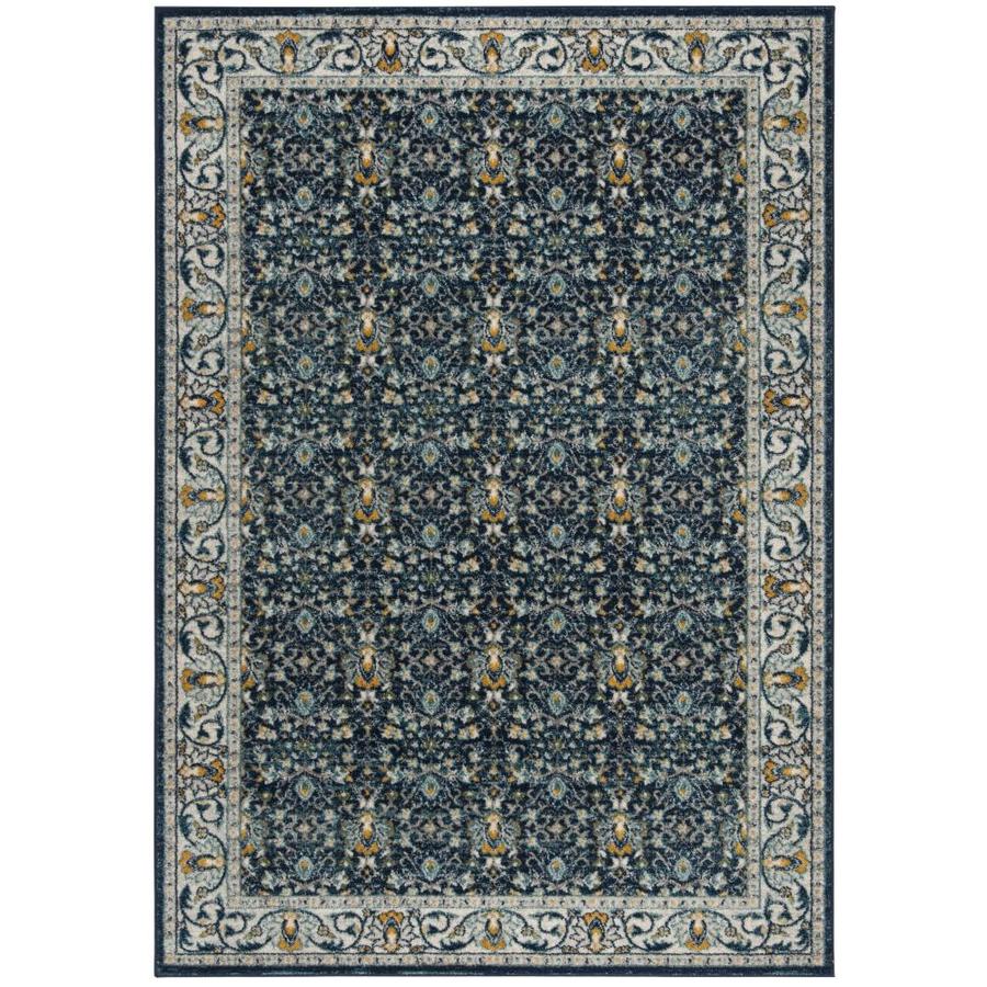 Safavieh Madison Khotan Navy/Creme Rectangular Indoor MachineMade Oriental Area Rug 5