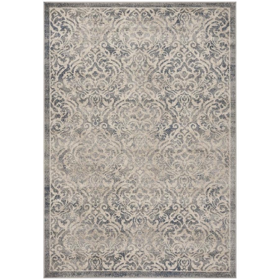 Safavieh Brentwood Cira Light Gray Blue Indoor Vintage Area Rug Common 4 X 6 Actual 4 Ft W X 6 Ft L At Lowes Com