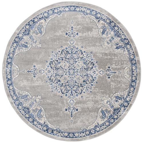 Safavieh Brentwood Rosa Light Gray/Blue Round Indoor ...