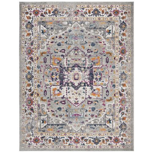 Safavieh Evoke Livia 8 x 10 Gray/Gray Indoor Distressed/Overdyed Vintage Area Rug in the Rugs