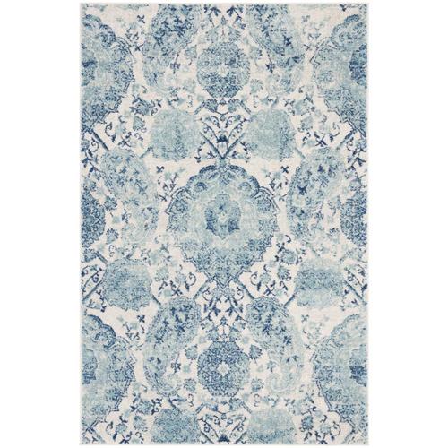 Safavieh Madison Abbey 4 x 6 Cream/Turquoise Paisley Oriental Area Rug