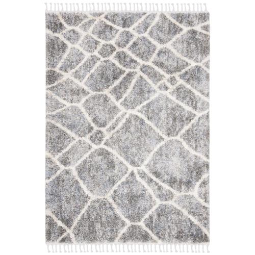 Safavieh Berber Fringe 8-ft x 10-ft (Gray/Cream) Gray ...