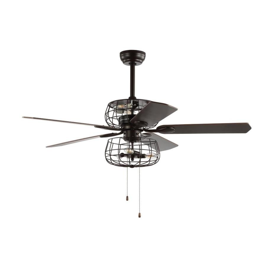 Safavieh Erving 52 In Matte Brown Led Indoor Ceiling Fan