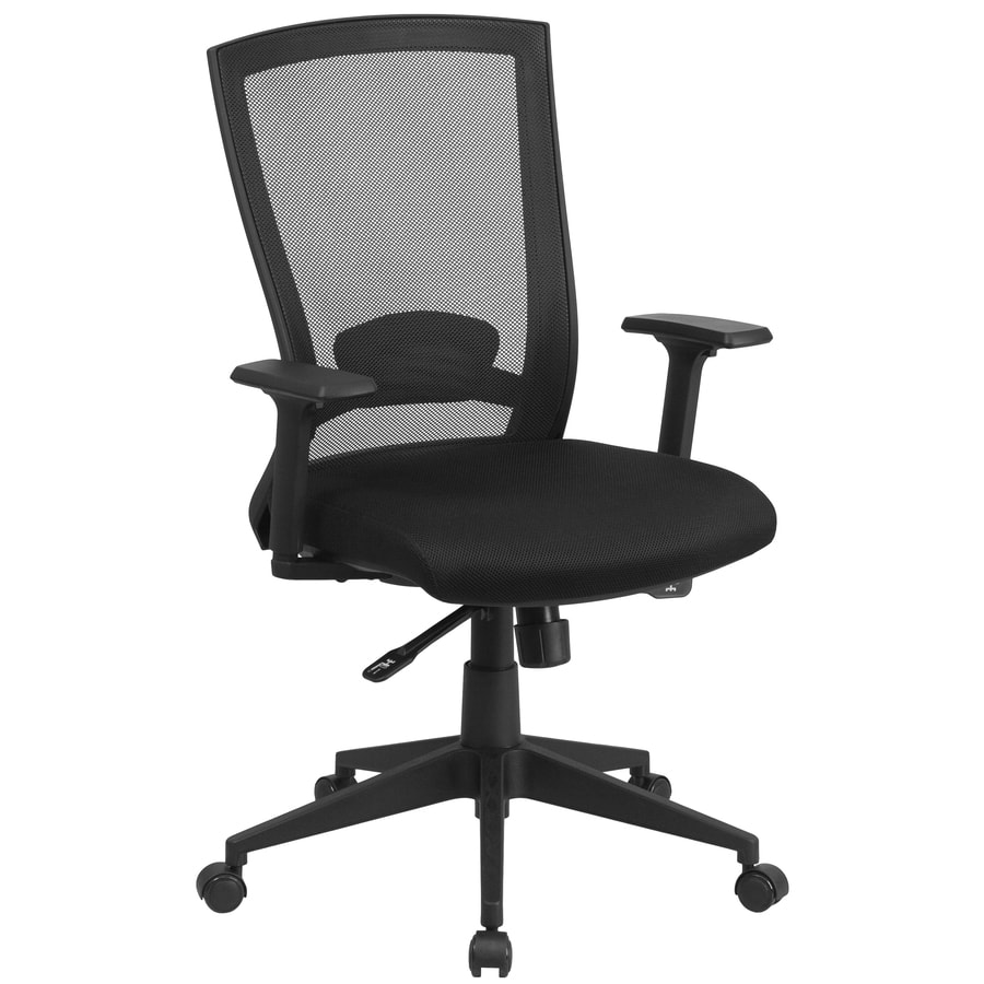 Flash Furniture Mid-Back Black Mesh Ergonomic Computer Home Office Chair New