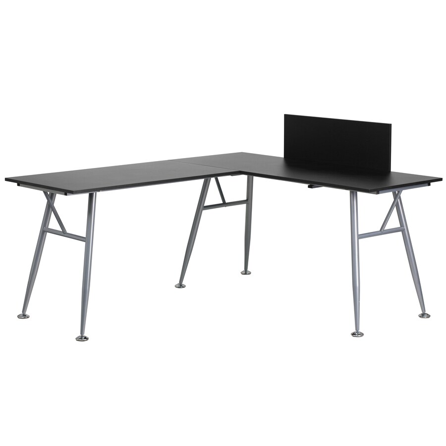 Flash Furniture Modern Contemporary Black L Shaped Desk At Lowes Com