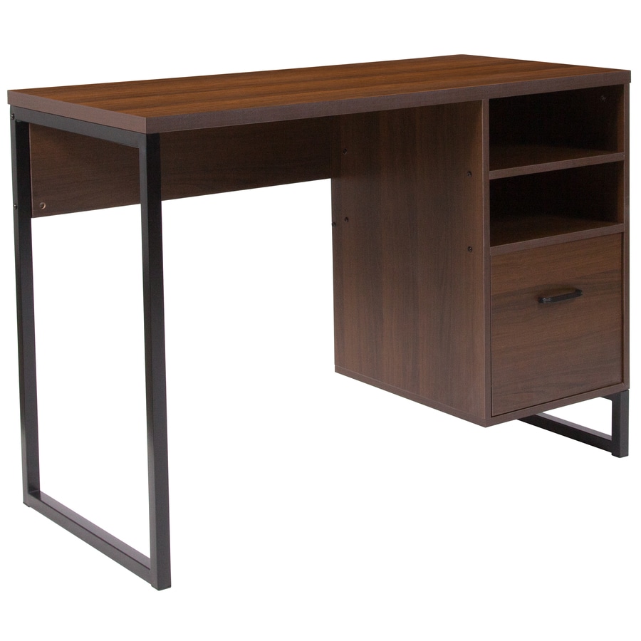 Flash Furniture Northbrook Modern Contemporary Wood Grain Computer