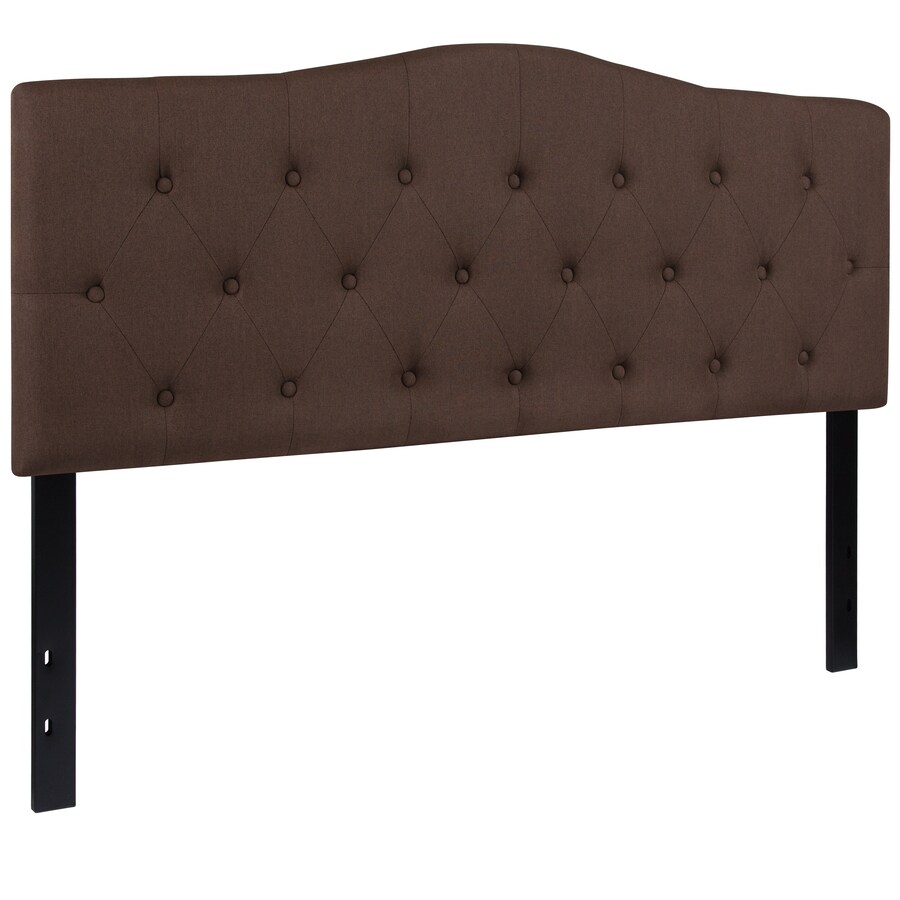 Flash Furniture Cambridge Dark Brown Queen Polyester Upholstered