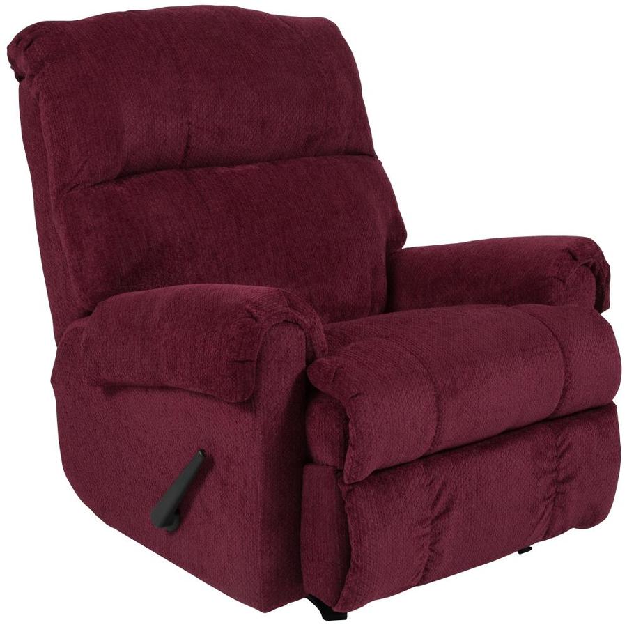 Flash Furniture Kelly Burgundy Microfiber Recliner in the Recliners