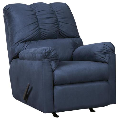 Flash Furniture Darcy Blue Microfiber Recliner in the Recliners