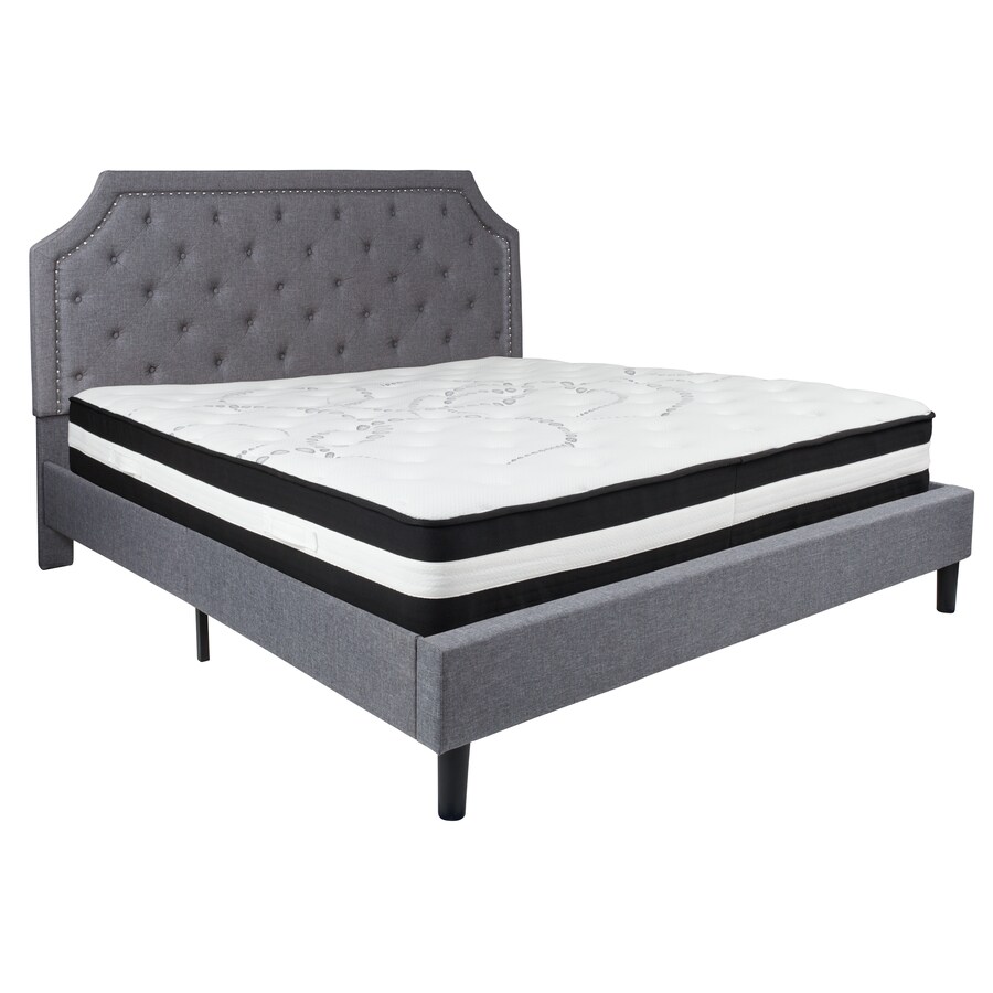 Flash Furniture Brighton Light Gray King Platform Bed At