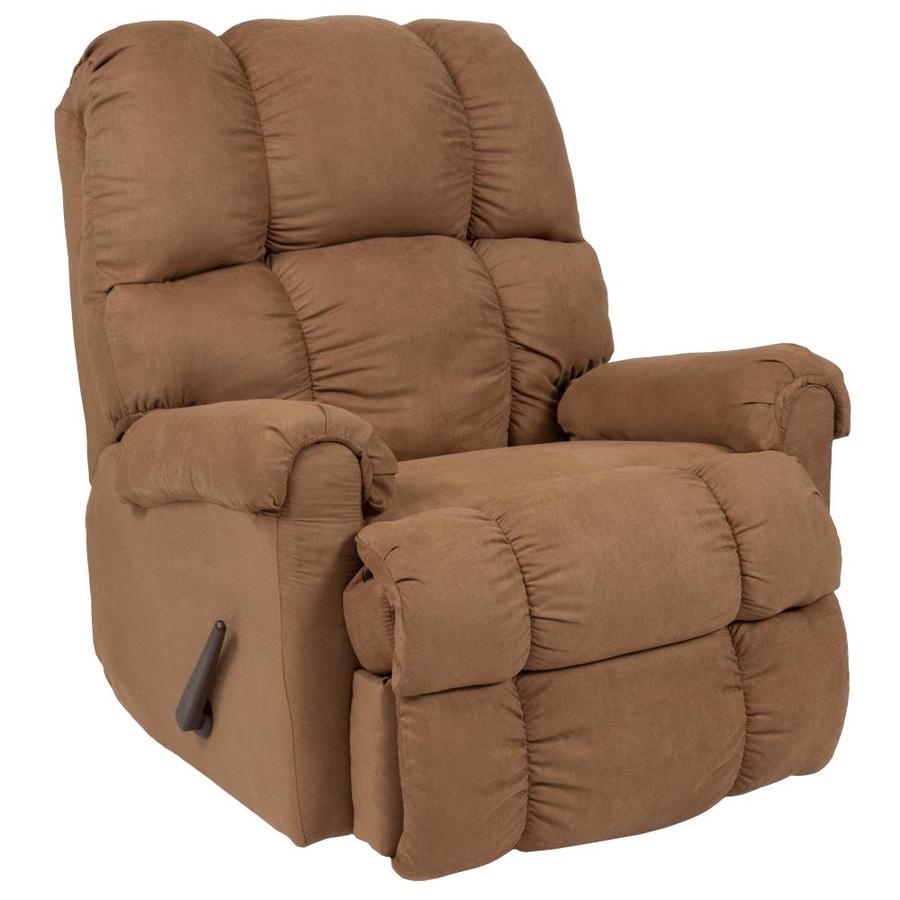 Flash Furniture Riverstone Sierra Camel Microfiber Recliner In The Recliners Department At Lowes Com