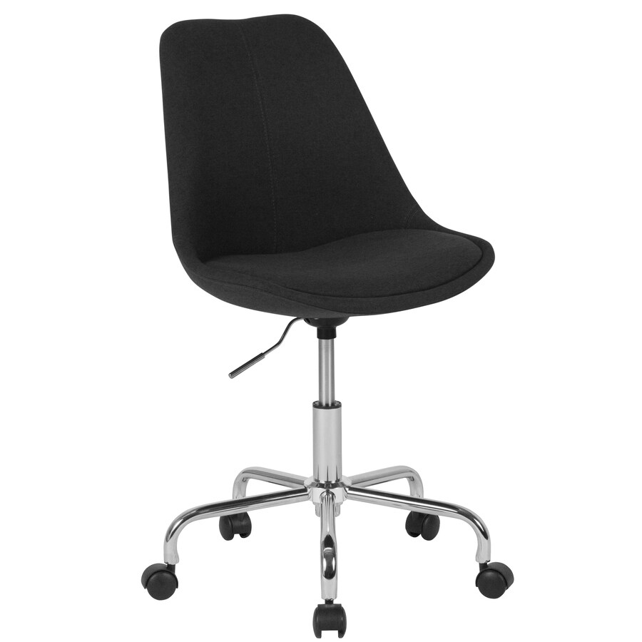 Flash Furniture Aurora Series Mid Back Black Fabric Task