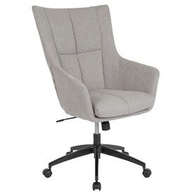 Flash Furniture Barcelona White Leather Contemporary Adjustable Height Swivel Executive Chair In The Office Chairs Department At Lowes Com