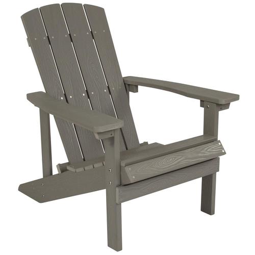 Flash Furniture Charlestown Gray Wood Stationary Adirondack Chair(s