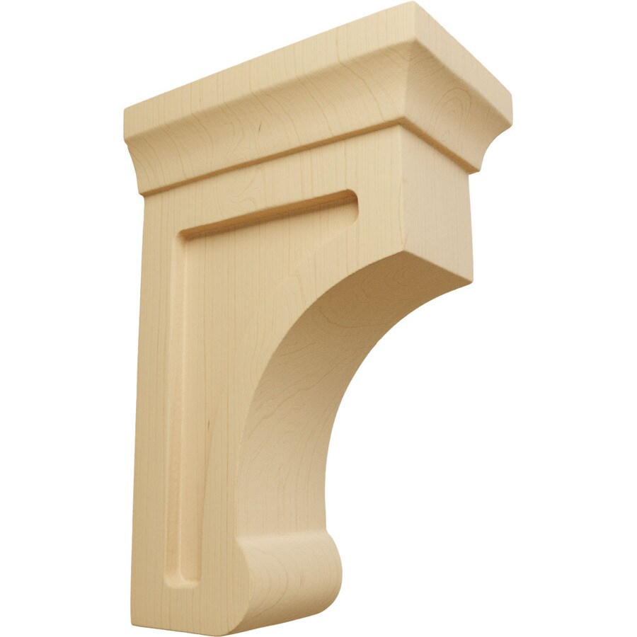 Ekena Millwork Gomez 21/2in x 4in x 6in Alder Wood Bracket in the