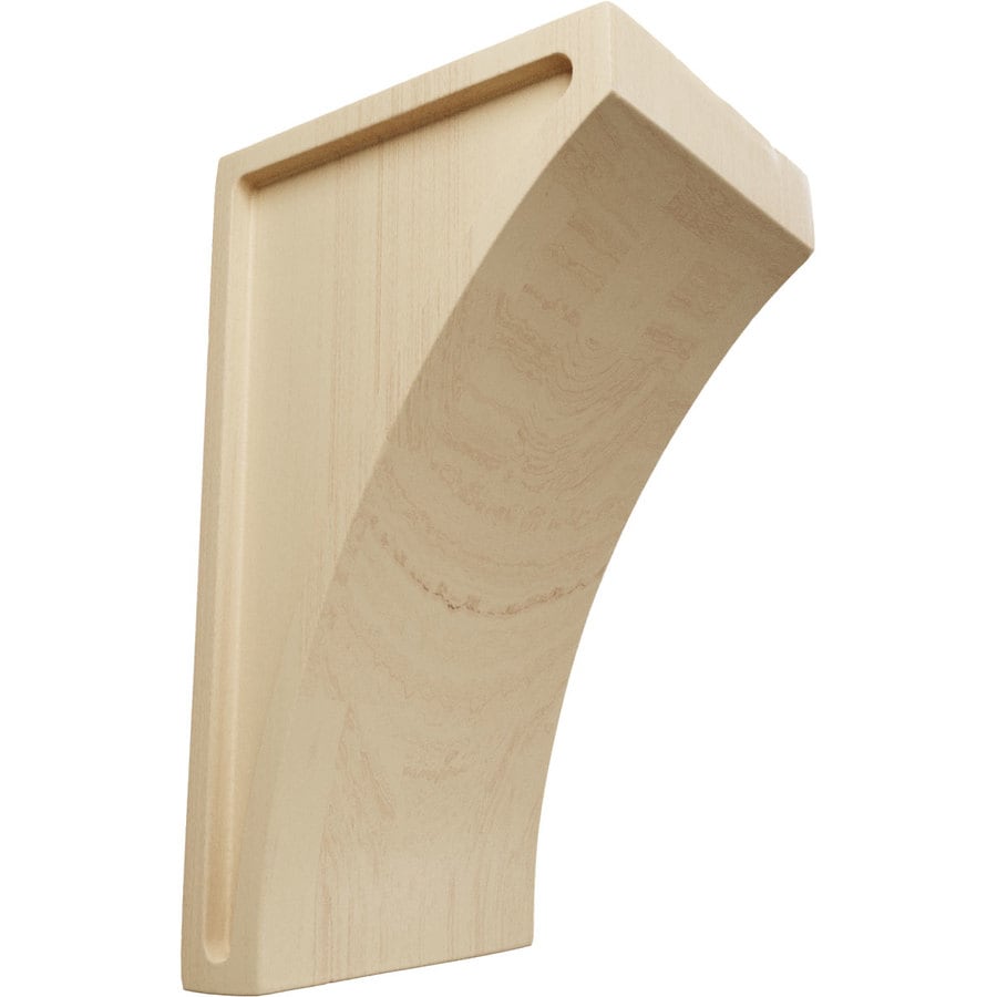 Ekena Millwork 3in x 6in Rubberwood Unfinished Wood Corbel at