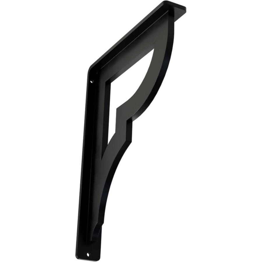 Ekena Millwork Bradford 10-in x 1.5-in x 7.5-in Black Countertop Support Bracket