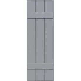 Ekena Millwork 2-Pack Unfinished Board and Batten Composite Exterior Shutters (Common: 12-in x 29-in; Actual: 12-in x 29-in)