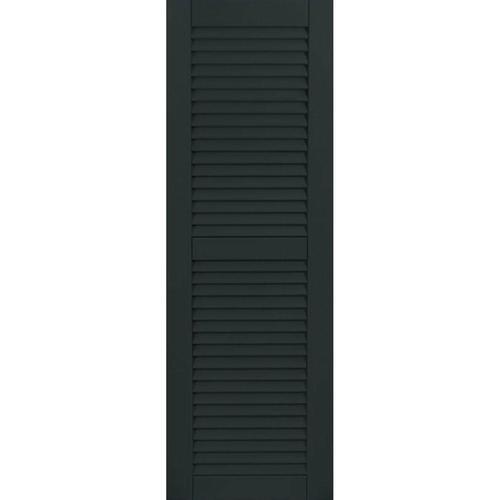 Ekena Millwork 2Pack Dark Green Louvered Composite