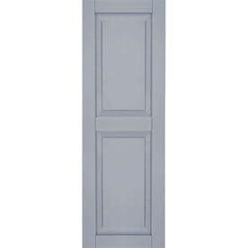 Ekena Millwork 2-Pack Unfinished Raised Panel Composite Exterior Shutters (Common: 12-in x 31-in; Actual: 12-in x 31-in)