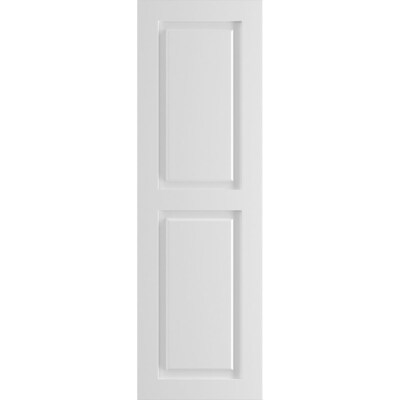 Ekena Millwork 2 Pack Unfinished Raised Panel Composite Exterior Shutters Common 18 In X 69 Actual At Lowes Ekena Millwork 2 Pack Unfinished Raised