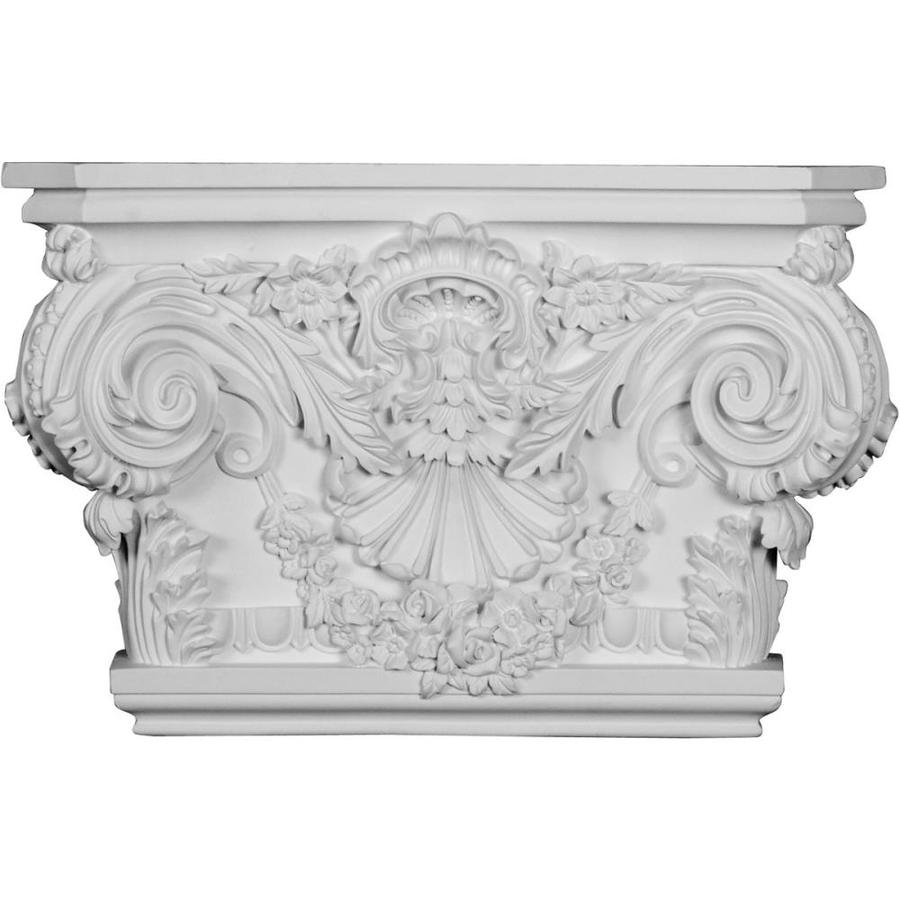 Ekena Millwork Rose 13 1 2 In X 8 In Primed Urethane Capital Entry