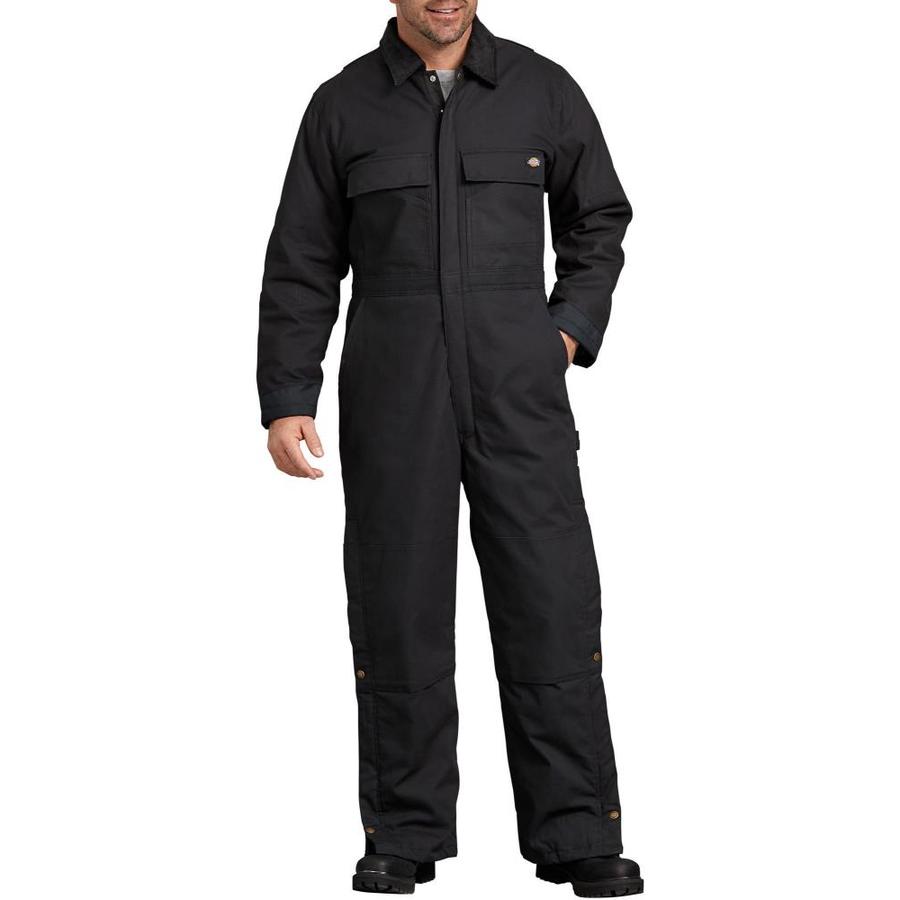 Dickies XX-Large Men's Black Long Sleeved Coveralls in the Coveralls ...