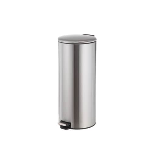 Style Selections 30 Liter Stainless Steel Steel Commercial Trash