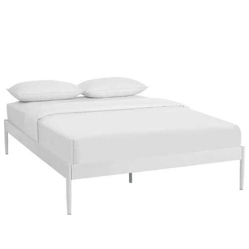 Modway Elsie White King Bed Frame in the Beds department at Lowes.com