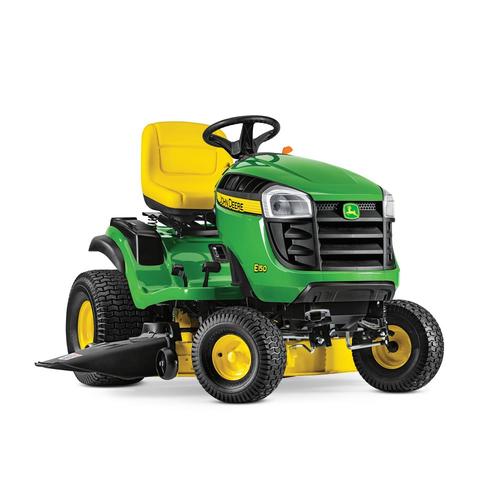 John Deere E150 Carb 22 Hp V Twin Side By Side Hydrostatic 48 In Riding Lawn Mower With Mulching Capability Kit Sold Separately Carb At Lowes Com