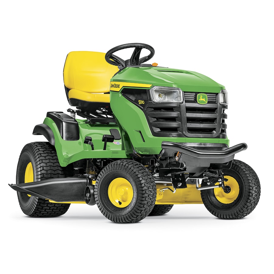 John Deere S130 22 Hp V Twin Side By Side Hydrostatic 42 In Riding Lawn Mower With Mulching Capability Kit Sold Separately In The Gas Riding Lawn Mowers Department At Lowes Com