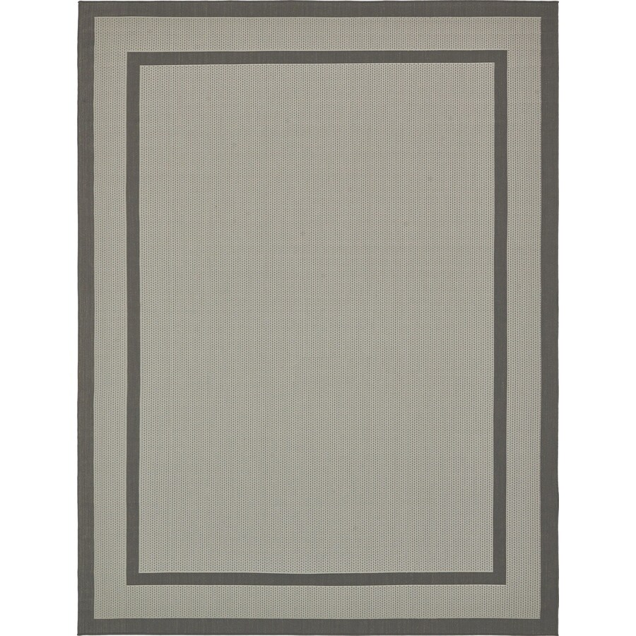 Write A Review About Unique Loom Border Outdoor Gray Dark