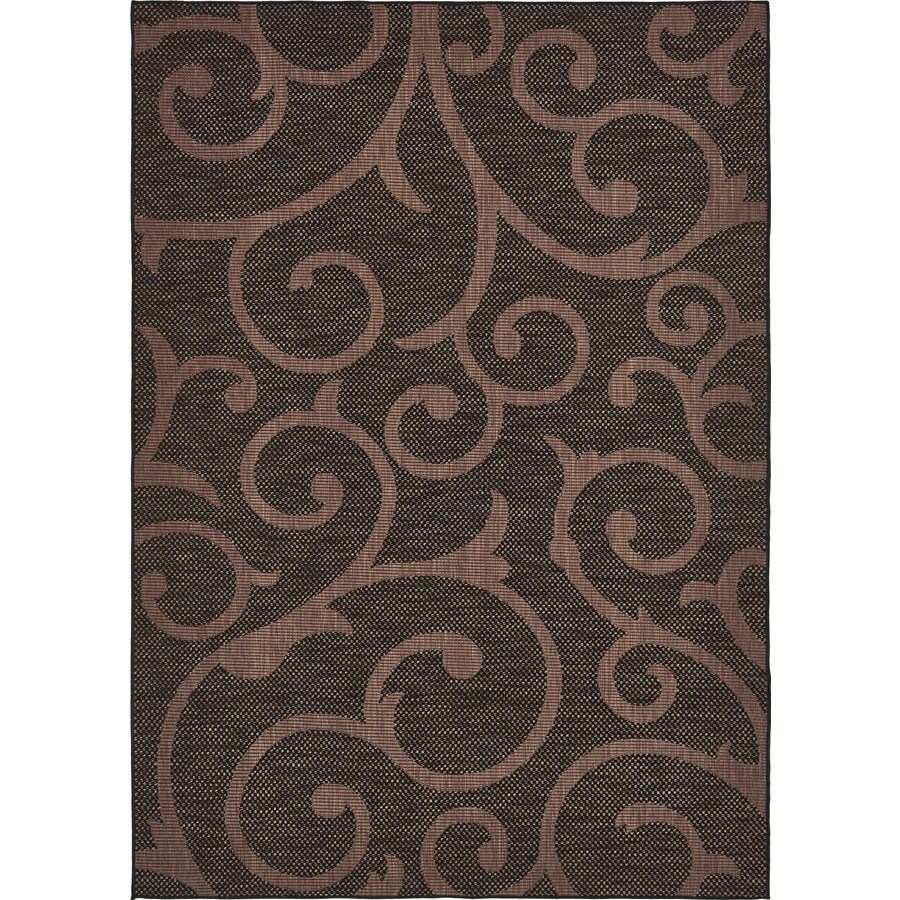 chocolate brown area rug fluffy unique loom vine outdoor chocolate brown nature area rug common 10 shop chocolate brown area rug fluffy unique loom vine outdoor chocolate brown nature area rug common 10 shop
