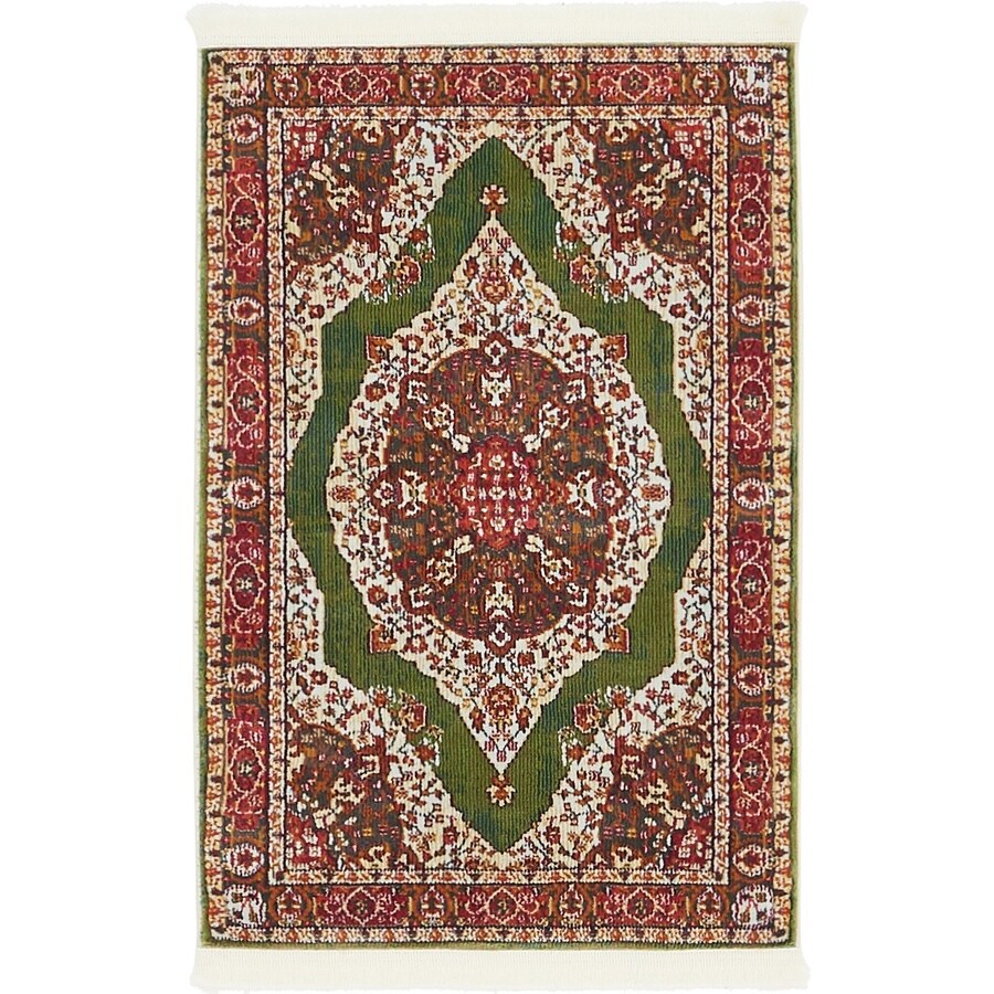 Write A Review About Unique Loom Regla Baracoa Green Red Rectangular