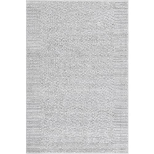 Unique Loom Hudson Sabrina Soto Outdoor 4 x 6 Gray Indoor/Outdoor ...