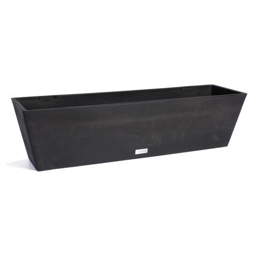 Veradek 36in W x 9in H Black Plastic Planter in the Pots & Planters
