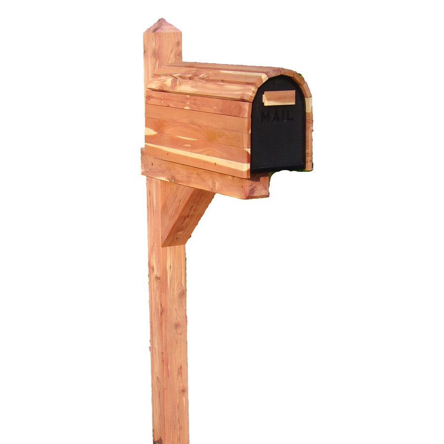 Cedar Products Natural Mailbox Post at Lowes.com