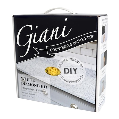 Giani White Diamond High Gloss Countertop Resurfacing Kit Actual