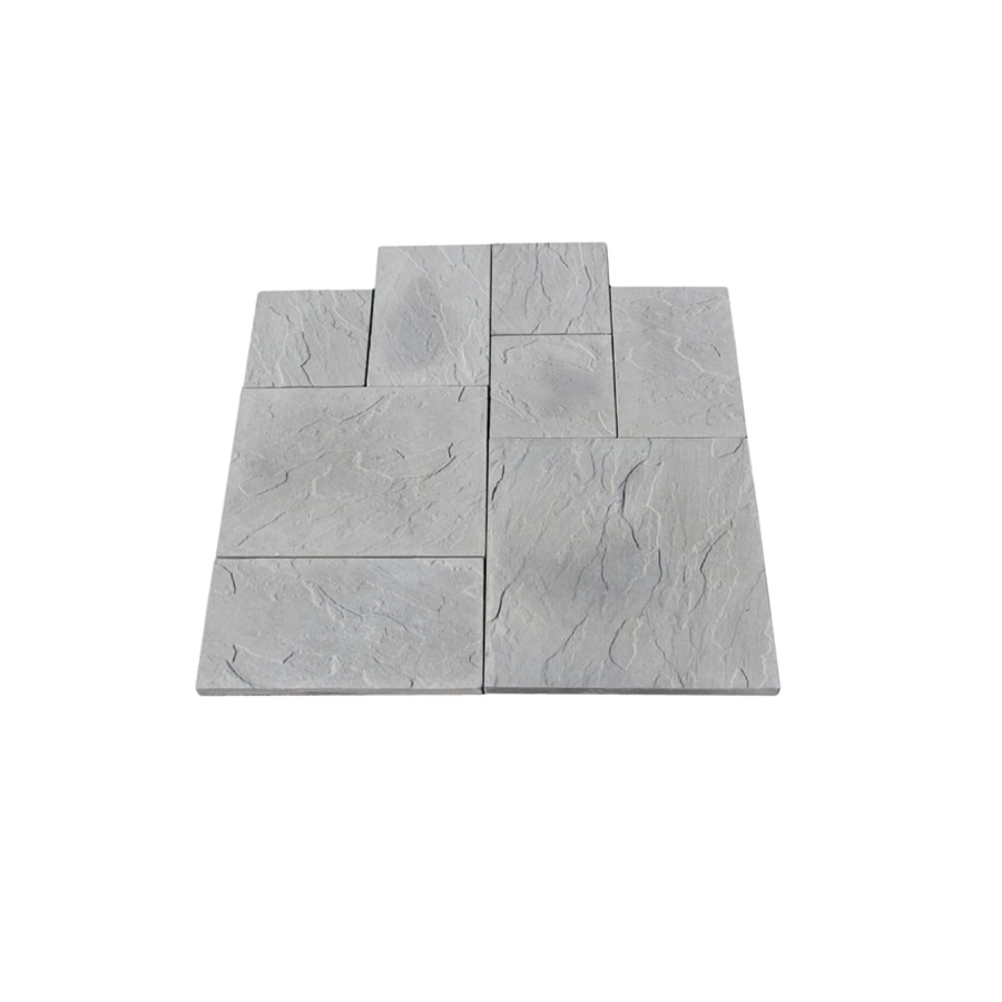 Nantucket Pavers 12 Ft X 12 Ft Gray Random Rivenstone Paver Patio