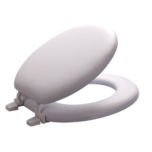 AquaSource White Round Toilet Seat in the Toilet Seats department at