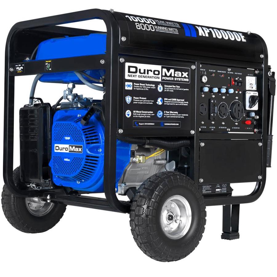 DuroMax 8000-Running-Watt Gasoline Portable Generator At Lowes.com