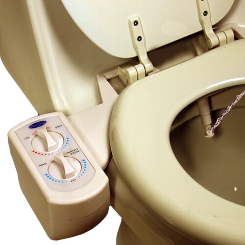 BLUE BIDET Beige ToiletMounted Bidet in the Bidet Attachments