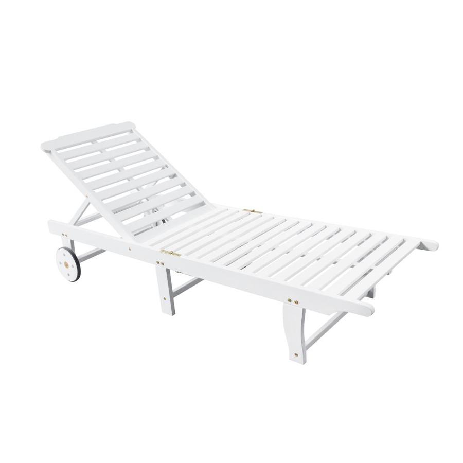 Vifah Bradley Wood Stationary Chaise Lounge Chair S With Slat
