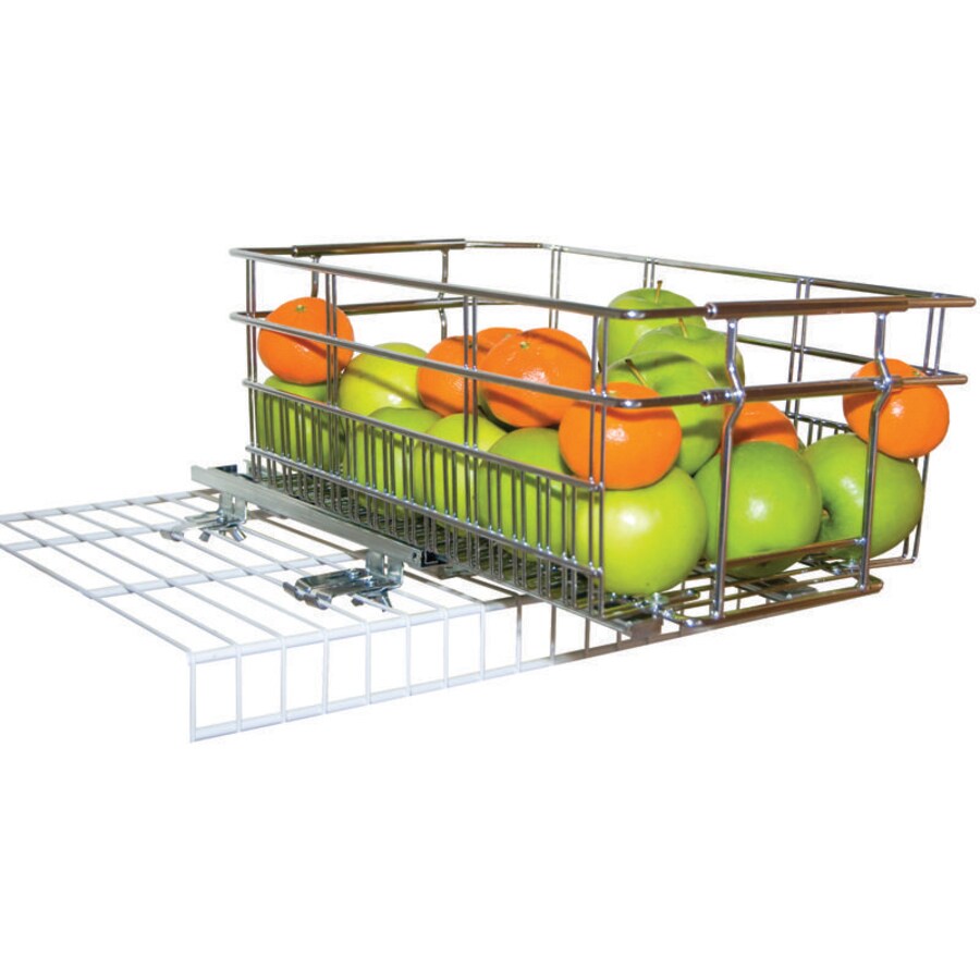 6-in W x 6-in H x 16-in D Chrome Basket